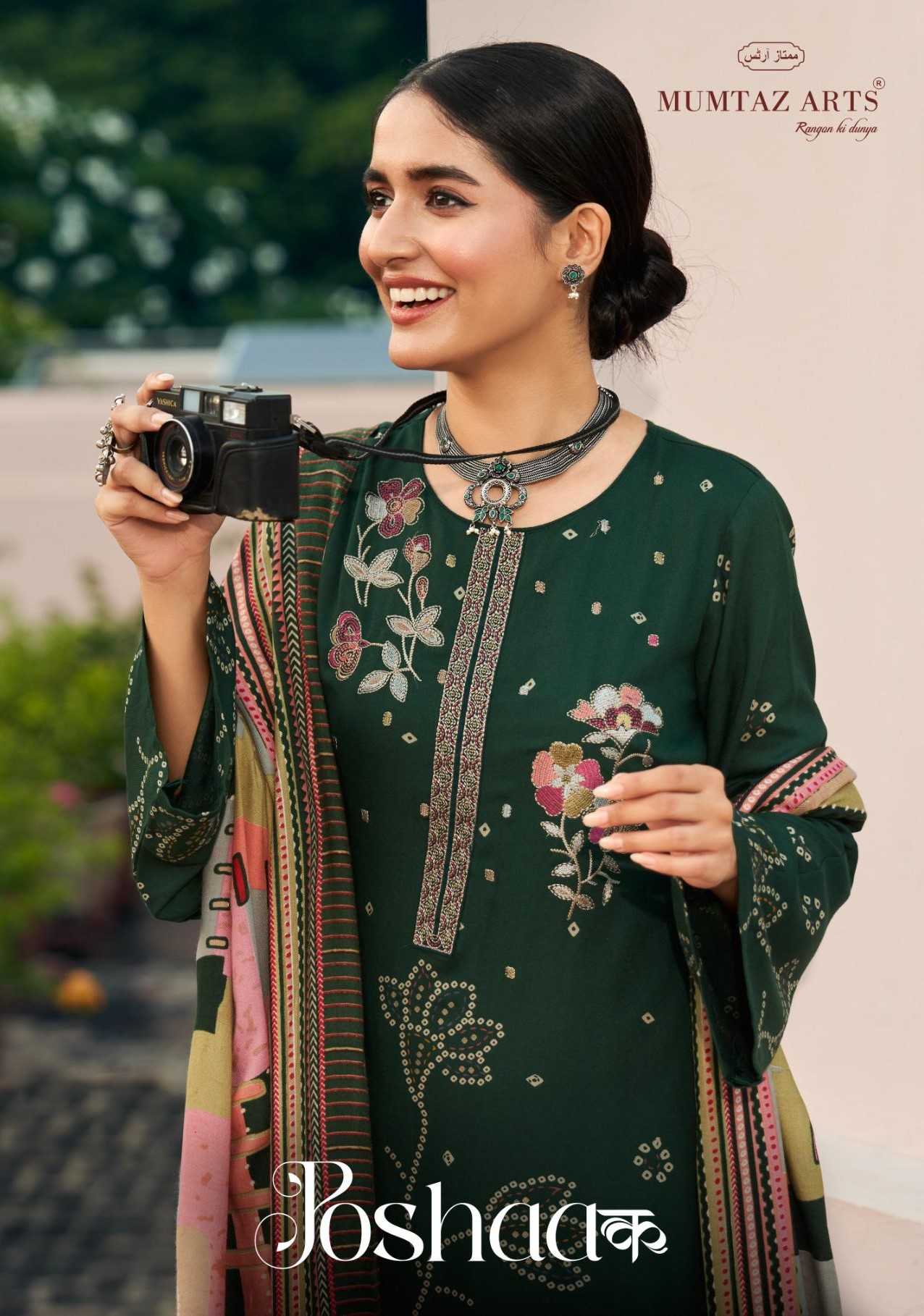 mumtaz arts poshaak winter wear pashmina plus size fullstitch ladies suits