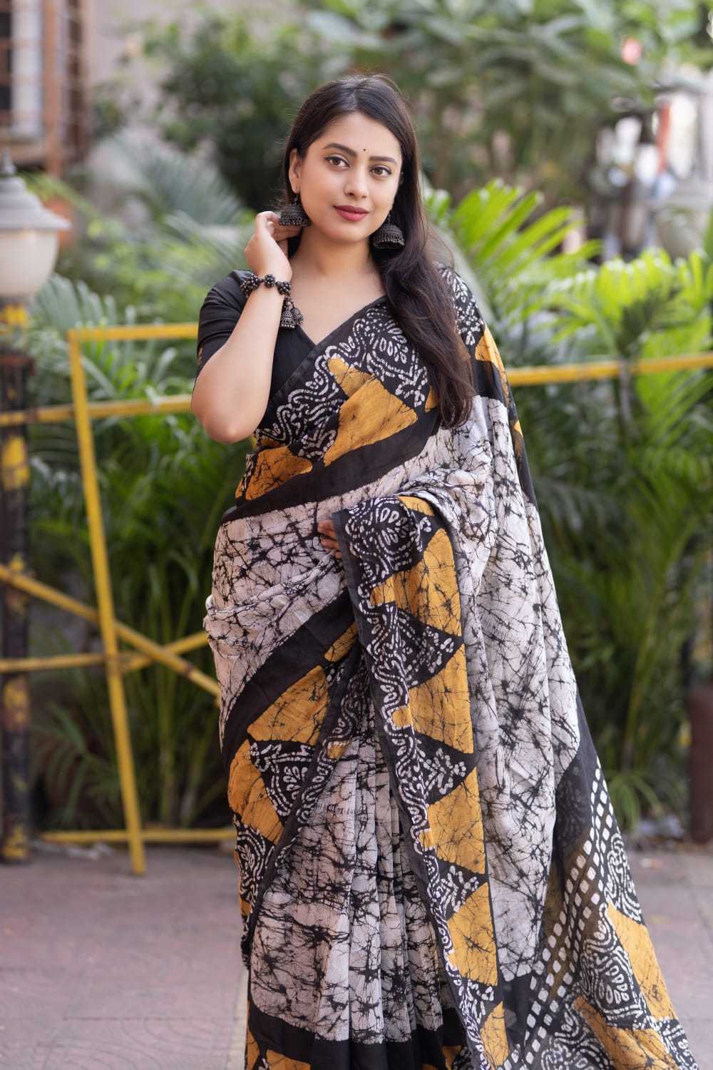 pr kc 207 unique printed chanderi cotton trendy saree collection