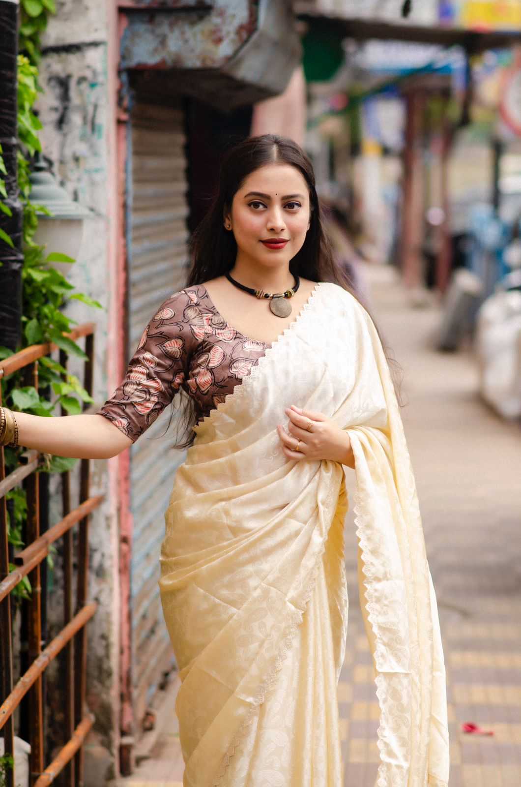 pr kc german crape unique style crape silk saree for women