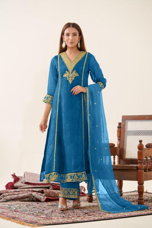 pr ps part 1 attractive colour organza readymade combo suits