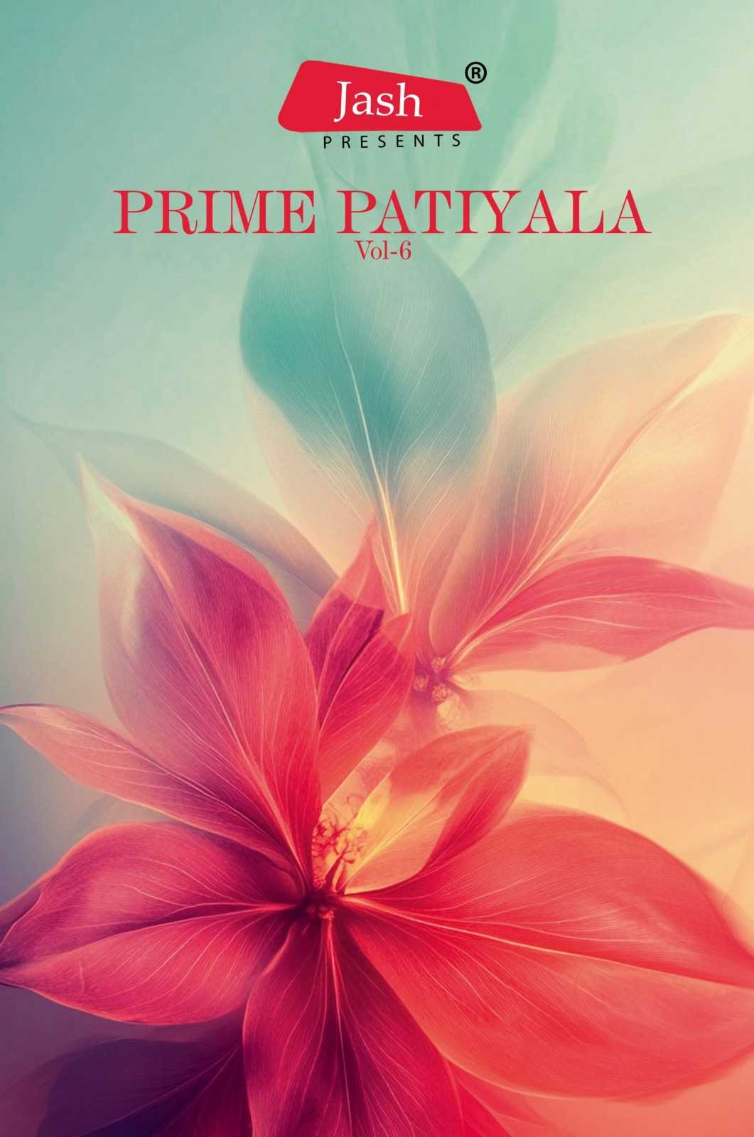 jash prime patiyala vol 6 comfy wear cotton patiyala style fullstitch ladies suits