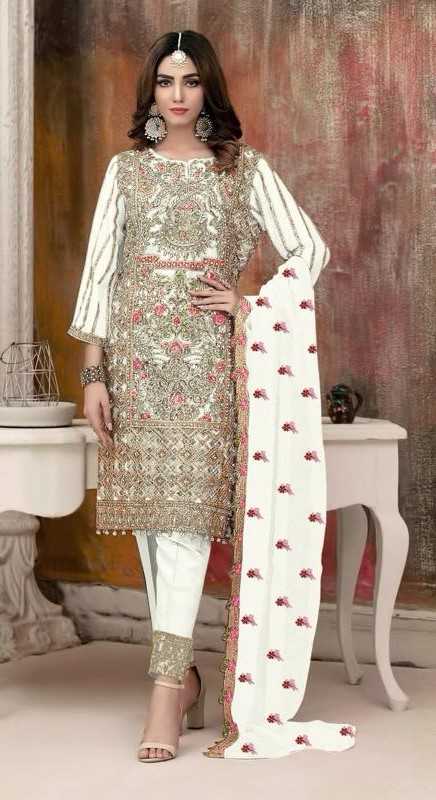 1197 nx by ramsha unique embroidery georgette readymade ladies suits