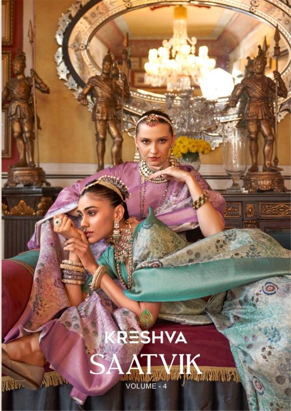 kreshwa saatvik vol 4 tusser silk new trendy best saree online