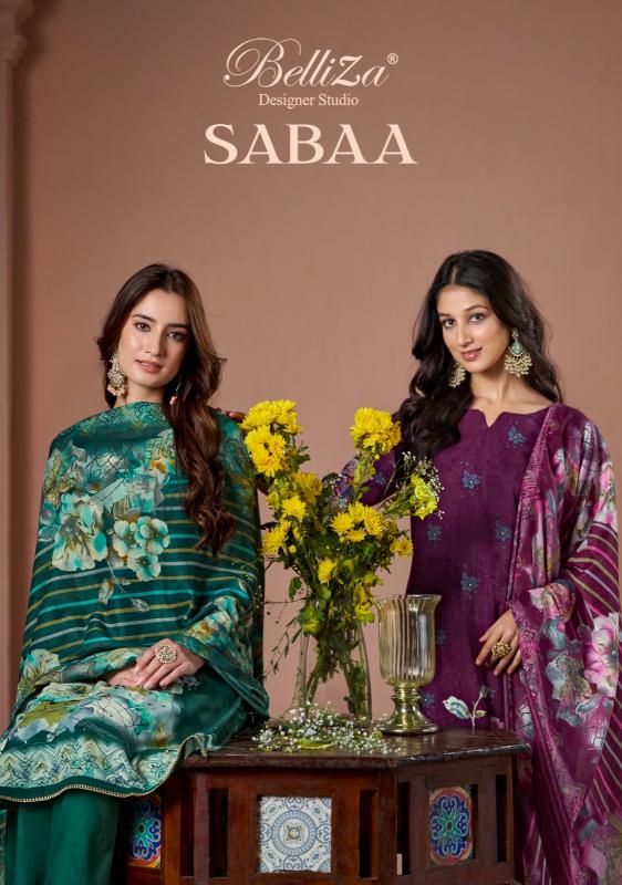 belliza designer sabaa viscose rayon stylish printed fullstitch suits