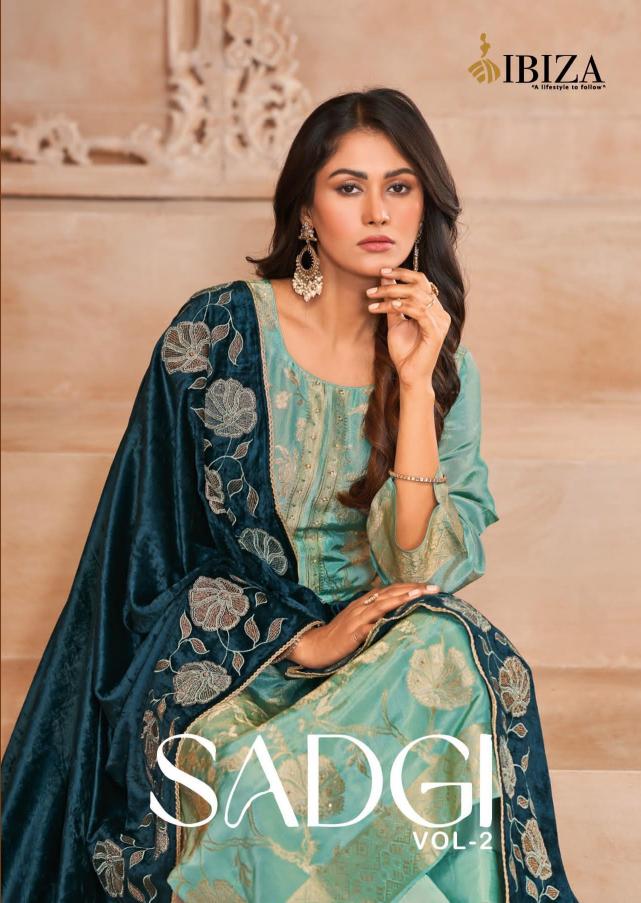 ibiza lifestyle sadgi vol 2 stylish pure silk jacquard trendy suits