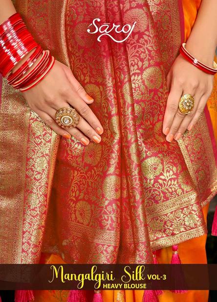 Mangalgiri silk Saroj vol.3 50*600 Silk saree
