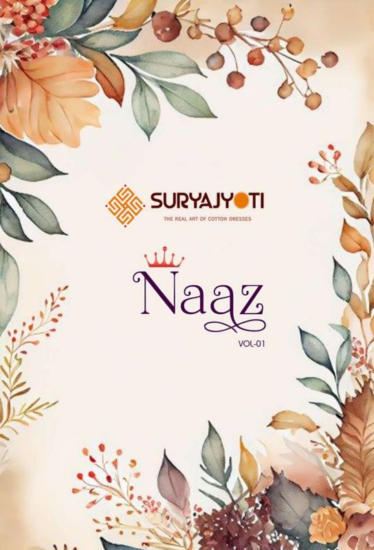 naaz vol 1 suryajyoti unique cotton plus size fullstitch 3pcs suits