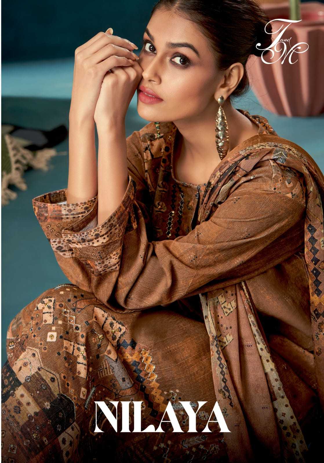 nilaya by t&m viscose cordroy digital print salwar suits online