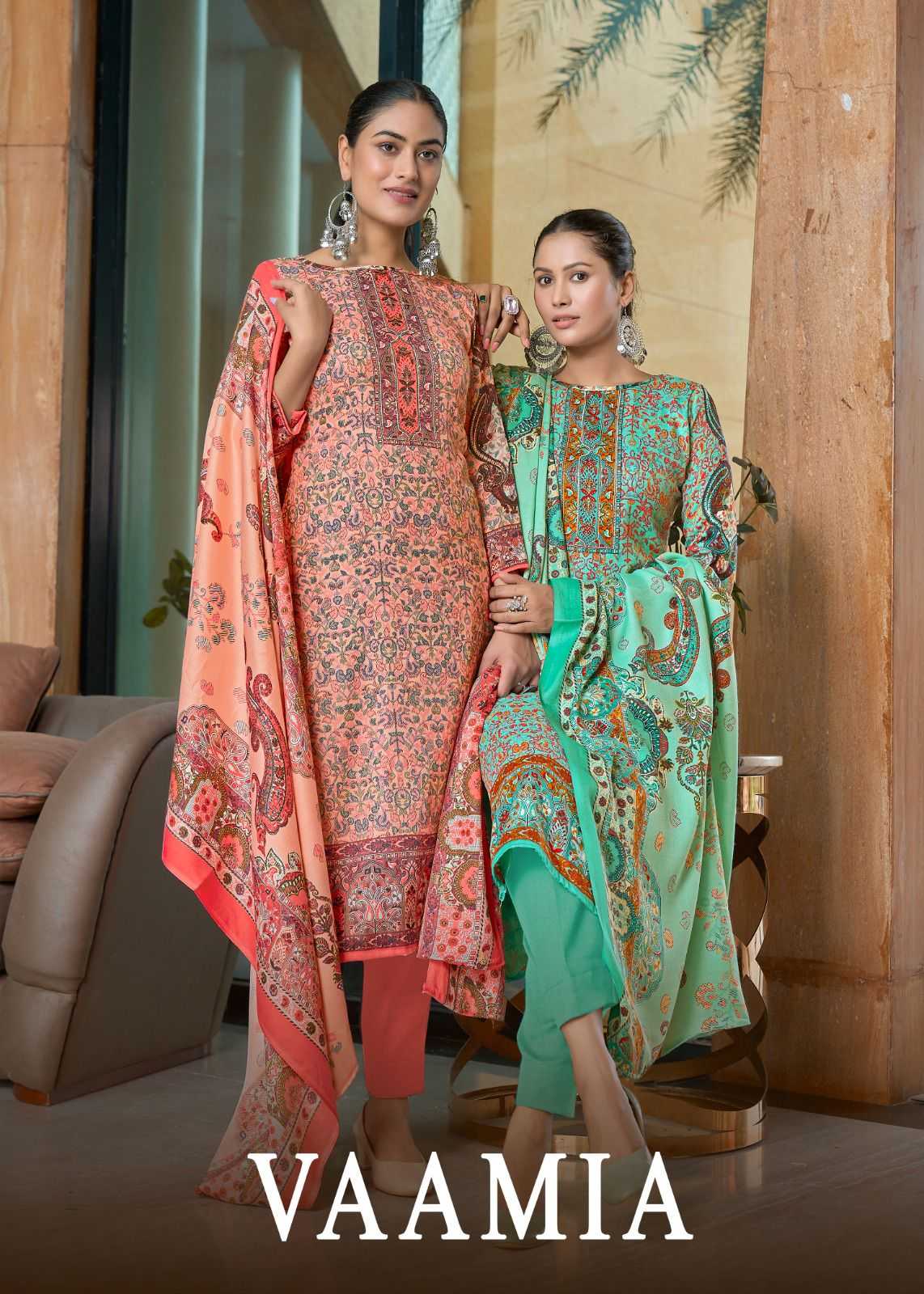 roli moli creation vaamia casual wear pashmina winter collection ladies suits