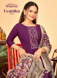 evanka vol 10 by vishnu stylish roman silk readymade ladies suits