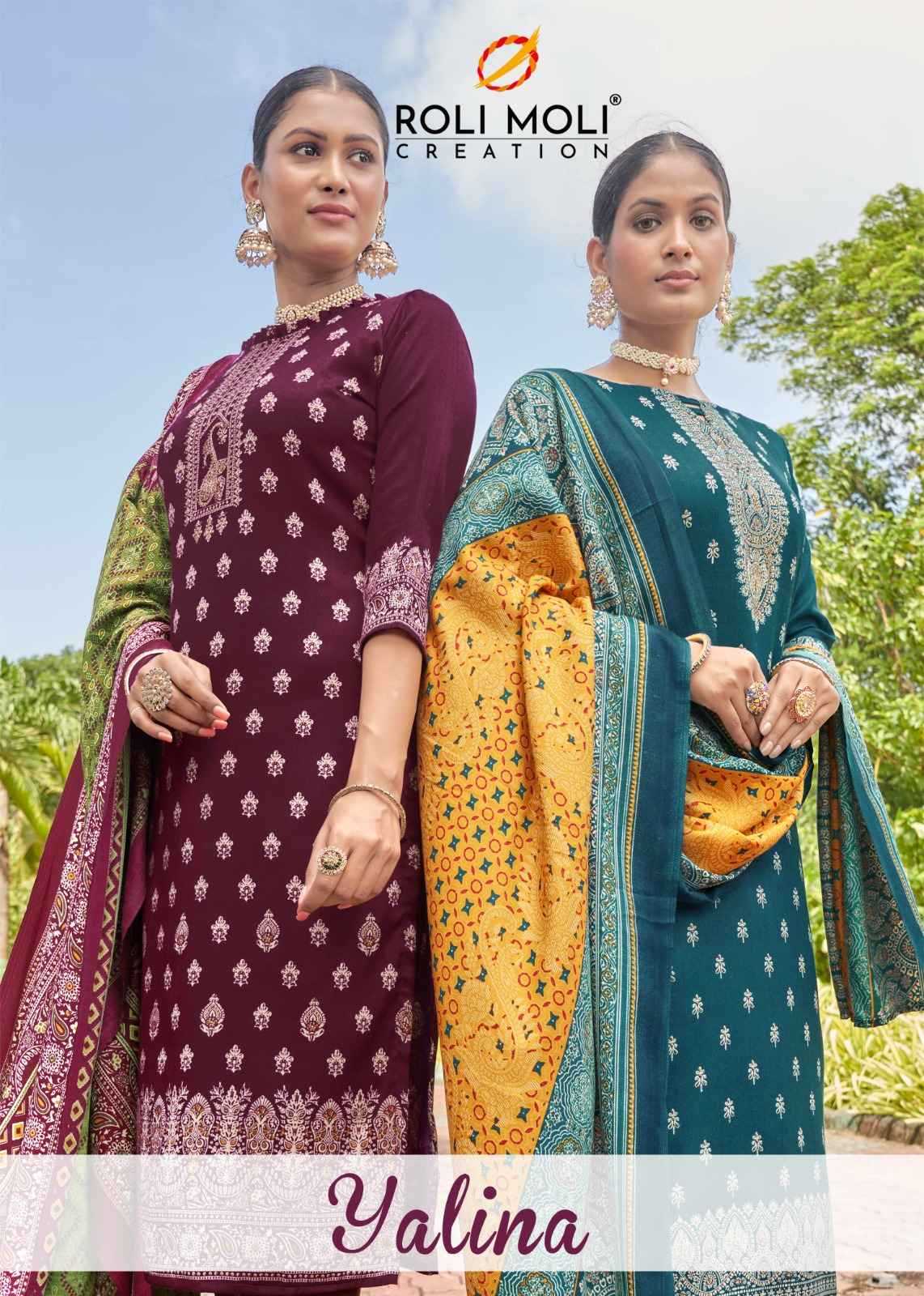 roli moli creation yalina beautiful pashmina winter collection suits