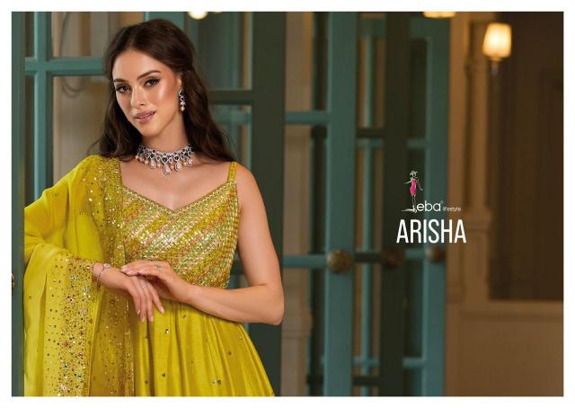 eba lifestyle arisha unique style fullstitch gown style trendy kurti
