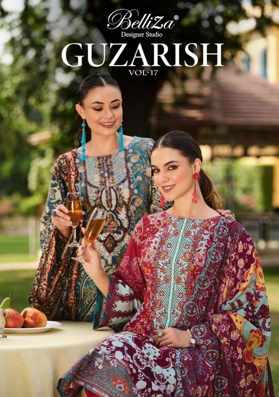 belliza guzarish vol 17 cotton readymade plus size modern pakistani 3pcs dress