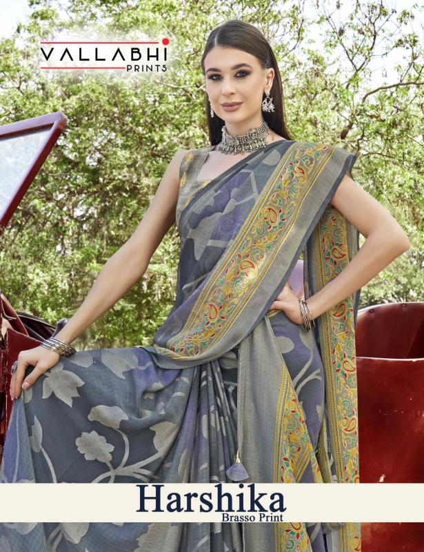 vallabhi prints  harshika brasso print brasso saree online
