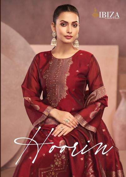 ibiza lifestyle hoorin unique design banglory silk jacquard 3pcs suits