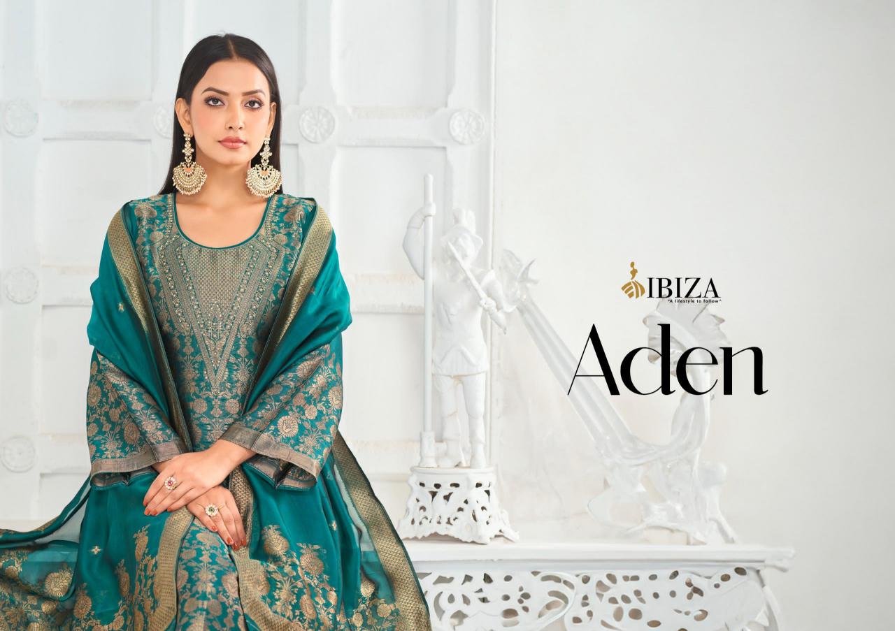 aden by ibiza beautiful silk kurti bottom with dupatta wear for womens 