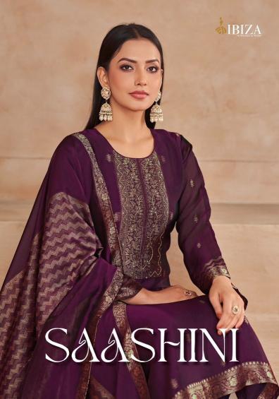 saashini by ibiza banglory silk attractive look unstitch suit 