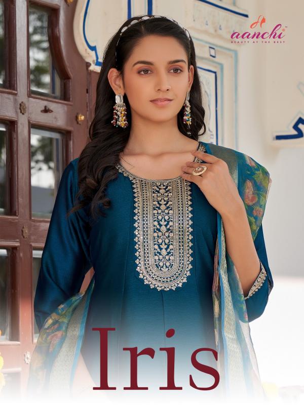 aanchi iris unique colours vichitra full stitch salwar suit 