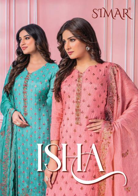 glossy isha attractive look viscose muslin dress material 