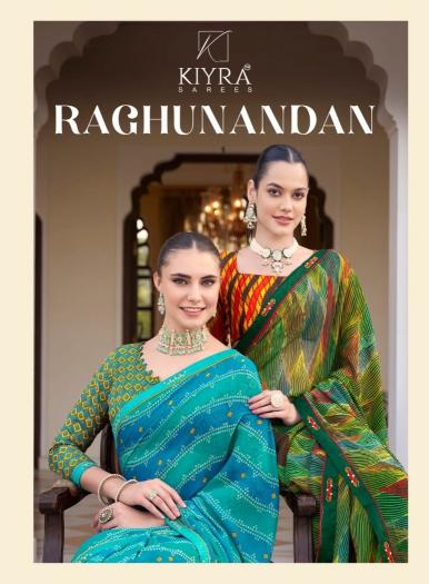 raghunandan by kiyra comfortable georgette saree online 