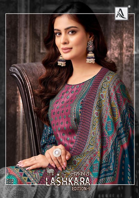 alok lashkara vol 9 winter unique print viscose pashmina suits