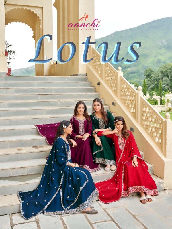 aanchi lotus vichitra readymade unique colours salwar suit 