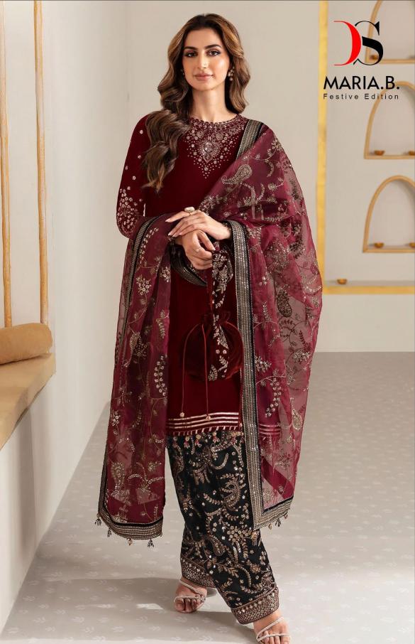 deepsy suits maria b festival embroidery work velvet pakistani suits