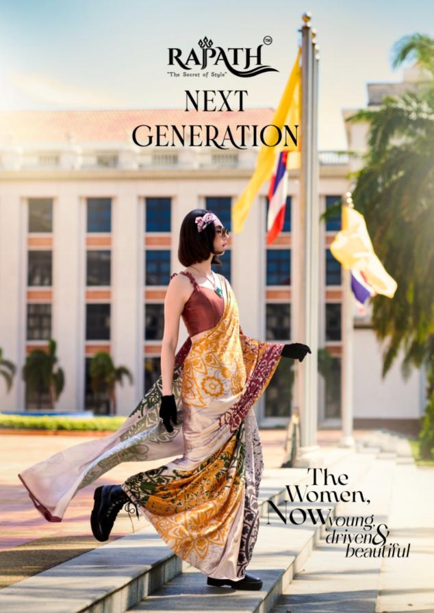 rajpath present next generation beautiful japan satin classical daily wear uniform saree