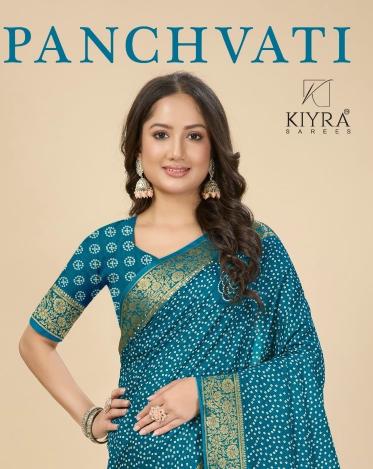 kiyra launch panchvati vol 1 moss mellow gorgeous look saree 