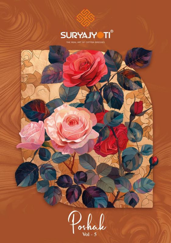 suryajyoti poshak vol 5 beautiful printed cotton ladies suits