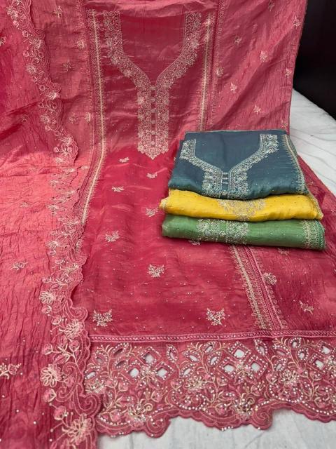 pr cold drink gold crush modern pakistani dress material supplier 