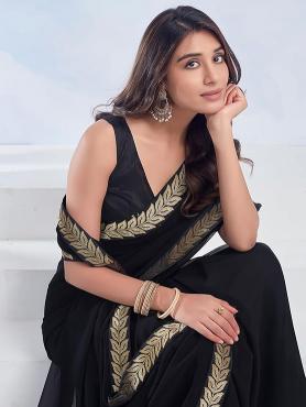 pr rivaj stylish fashionable georgette saree for women