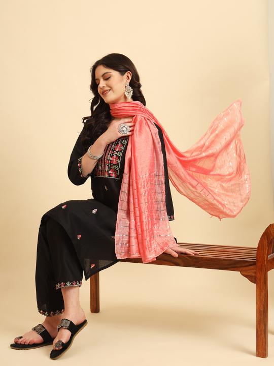 pr varsha beautiful colour fullstitch stylish look salwar kameez