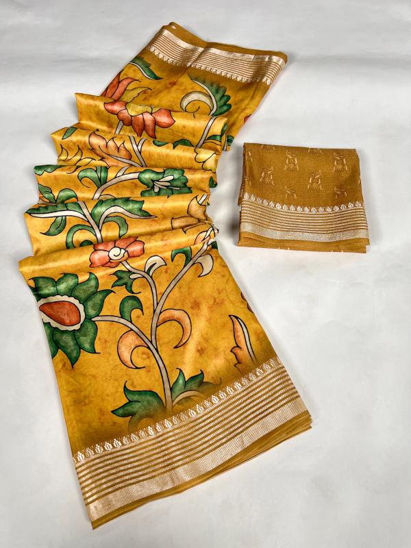 pr ynf7021 unique style print tussar silk saree online