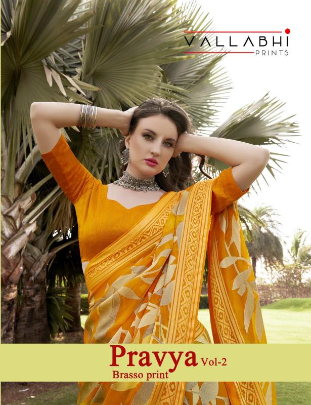 vallabhi prints pravya vol 2 leaf prints brasso saree online