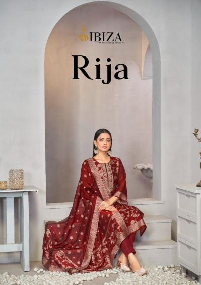 ibiza lifestyle rija unique design embroidery banglory silk suits
