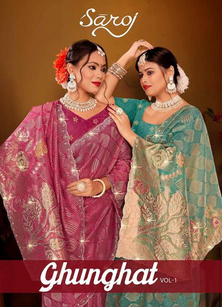Ghunghat Jharkan Saroj Vol.1 Silk saree 