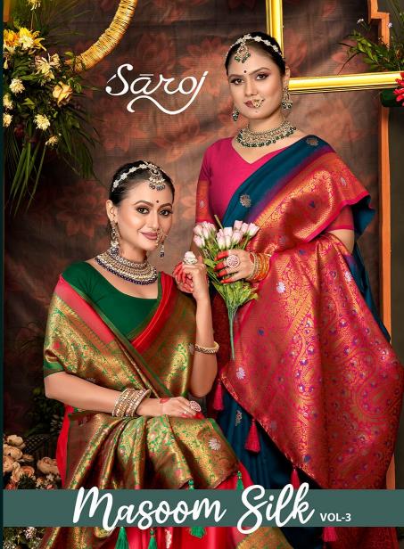 Masoom silk Saroj  vol.3 50*600 silk saree 