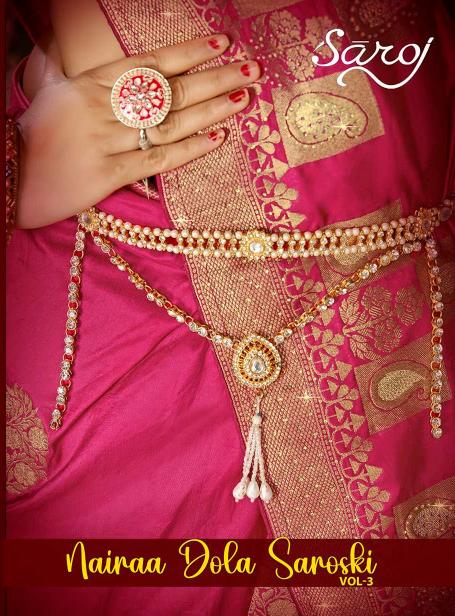 Nairaa Dola swarovski Saroj vol.3 Dola silk saree