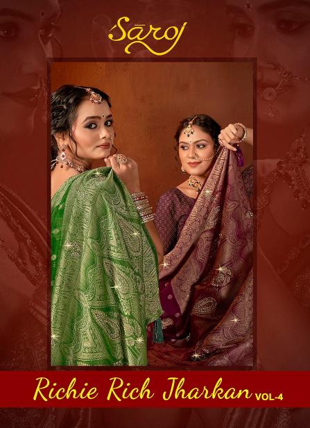 Richie rich jharkan Saroj vol.4 silk saree