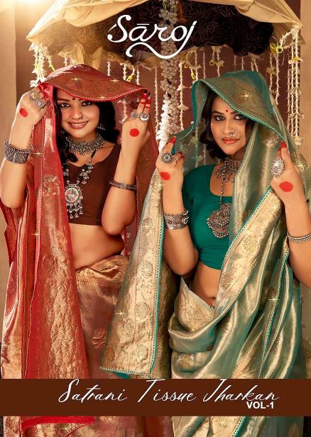 Satrani tissue jharkan Saroj vol.1 organza silk saree
