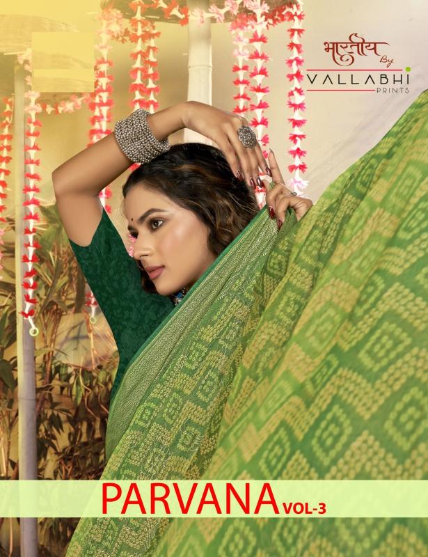 parvana vol 3 by vallabhi prints shows best saree wholesaler 