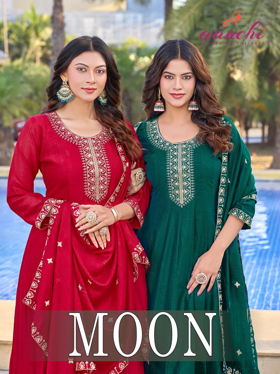moon by aanchi readymade vichitra party wear suits for women 