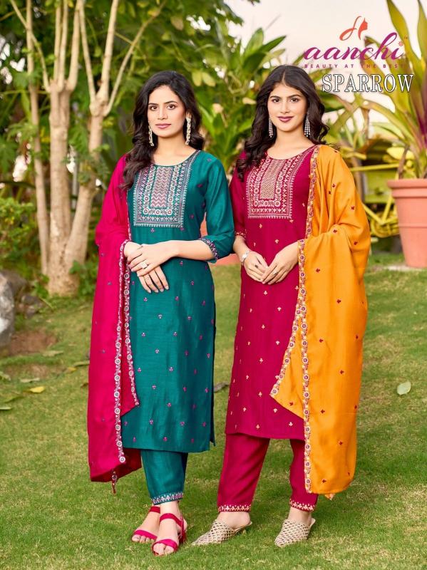 sparrow by aanchi vichitra silk classic look full stitch salwar suit for ladies 
