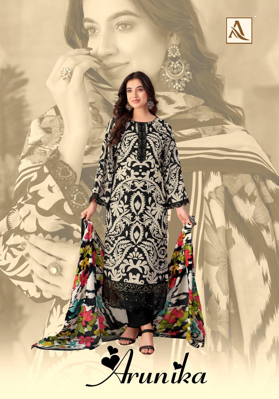 alok launch arunika cambric amazing pakistani 3pcs dress 