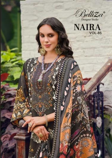 naira vol 85 by belliza designer cotton comfortable pakistani dress material online 