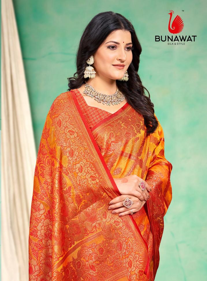 Bunawat Shakuntala Wedding Festival Wear Silk Fabric Saree Collection