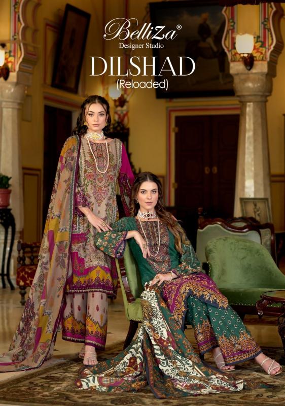 belliza designer dilshad vol 1 viscose rayon model pakistani dress material 