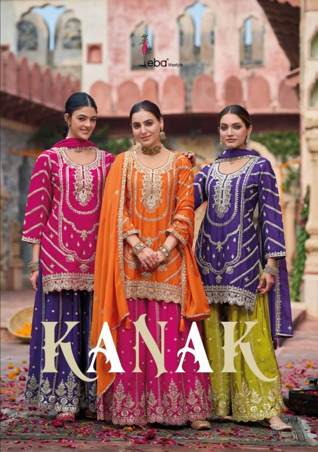 kanak by eba lifestyle chinon classic look full stitch plazzo suit online 