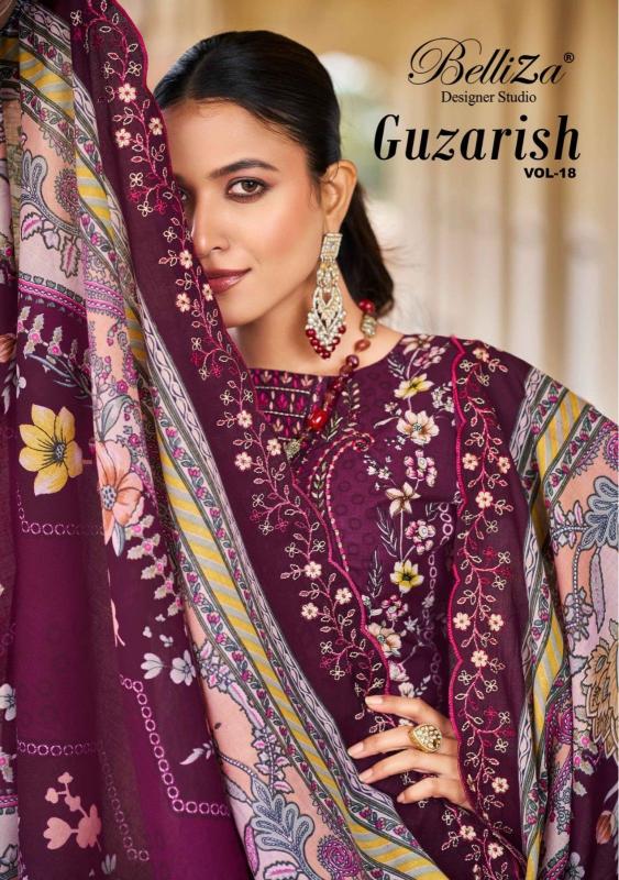 belliza designer guzarish vol 18 cotton daily wear pakistani 3pcs material 